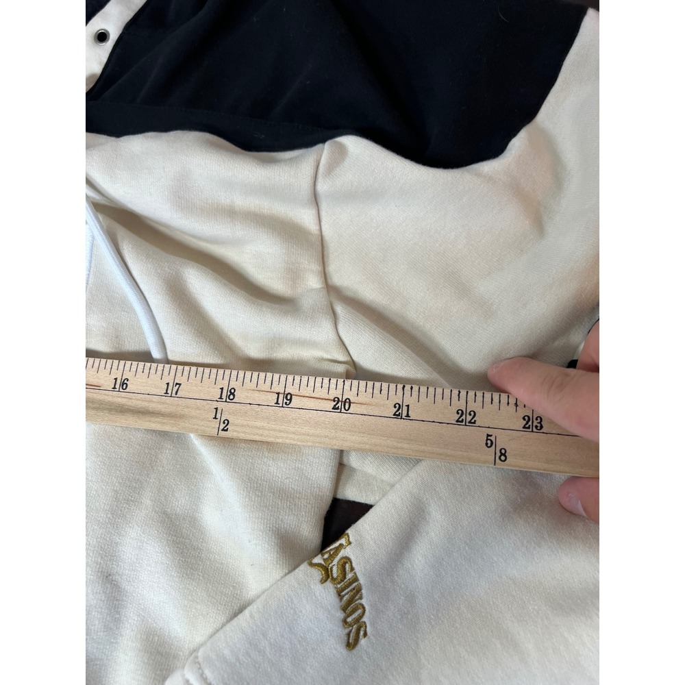 Vegas Golden Knights Station Casinos Hockey Hoodie Mens Large Cream Black Gold - Picture 4 of 6